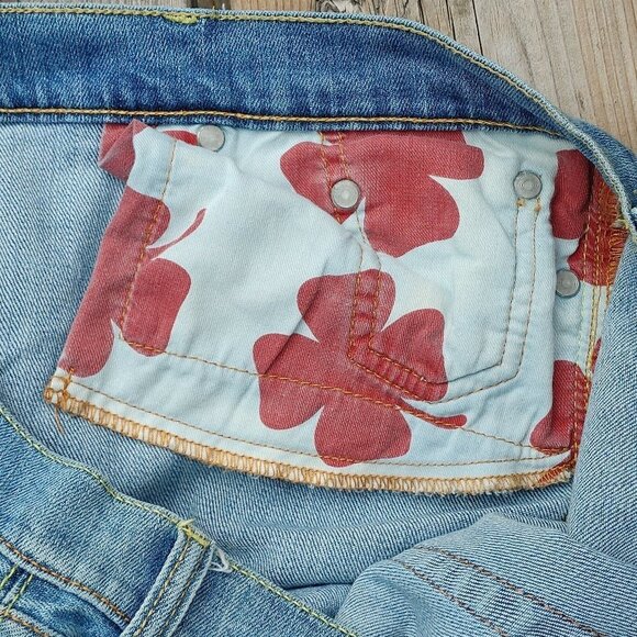 ATTRACTIVE Lucky Brand by Gene Montesano Wide Leg Women's Size 31 Embroi… - Picture 7 of 12